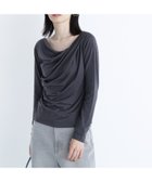 【ナチュラル ビューティー ベーシック/NATURAL BEAUTY BASIC】のドレープネックカットソー 人気、トレンドファッション・服の通販 founy(ファニー) ファッション Fashion レディースファッション Fashion for Women トップス・カットソー Cut & Sew Tops カットソー・ベーシックTシャツ Cut-and-Sewn Tops / Stretch Tees & Basics カットソー Cut and Sewn Top デコルテ Décolleté, Neckline 秋 Autumn thumbnail チャコール1|ID: prp329100004809133 ipo3291000000034902095