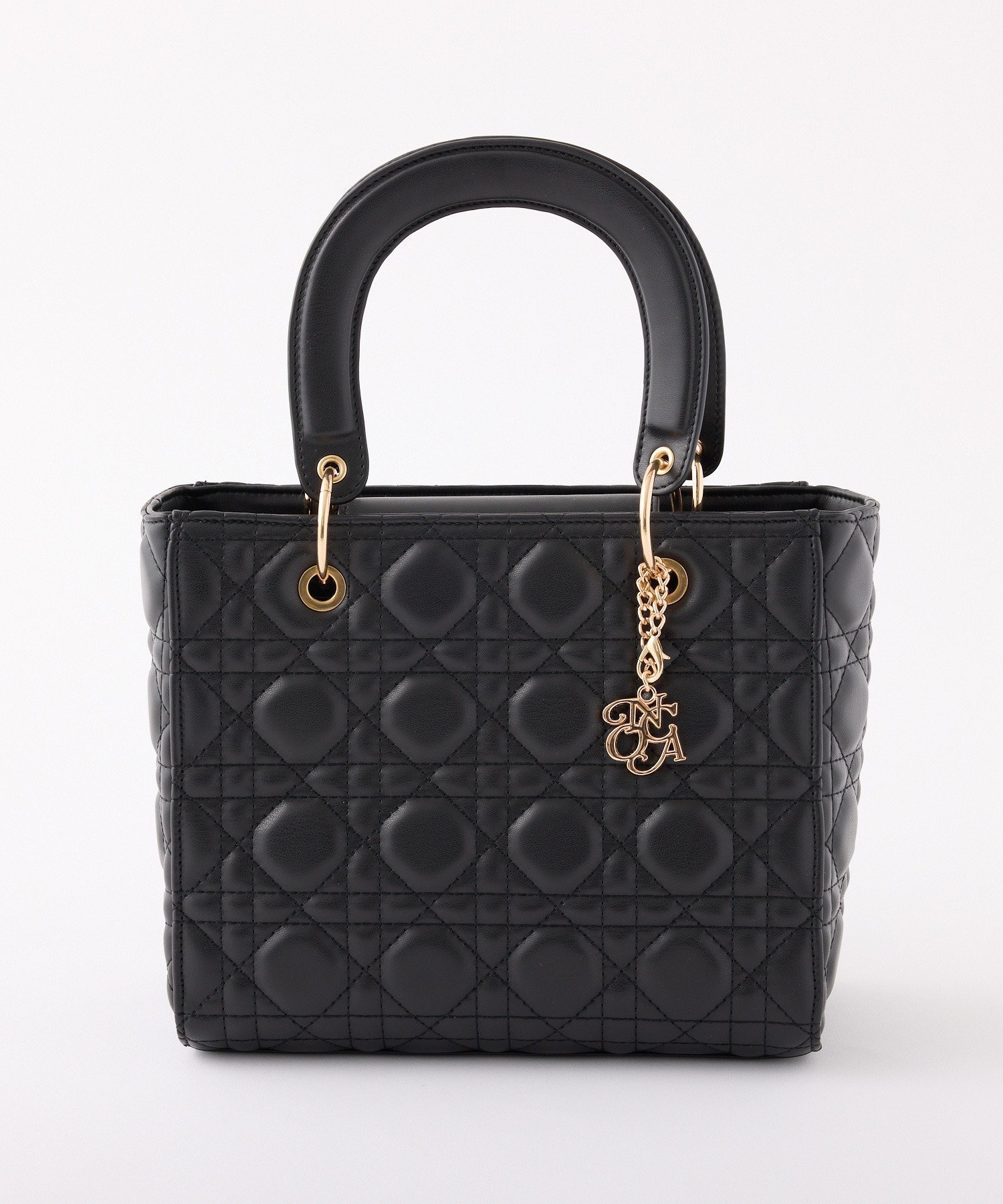 【ナイスクラップ/NICE CLAUP】のキルティングミニトートバッグ インテリア・キッズ・メンズ・レディースファッション・服の通販 founy(ファニー) ファッション Fashion レディースファッション Fashion for Women バッグ Bags おすすめ Recommended / Our Picks ギフト プレゼント Gift / Present ショルダー Shoulder, Shoulder Strap ツイード Twill, Twill Weave フロント Front, Front Design ポケット Pocket, Pocket Detail モチーフ Motif, Design Theme ブラック|ID: prp329100004809160 ipo3291000000034902270