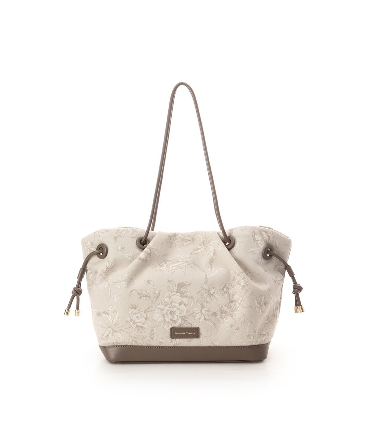 【サマンサタバサ/SamanTha Thavasa】のクラシックフラワーデザイントートバッグ インテリア・キッズ・メンズ・レディースファッション・服の通販 founy(ファニー) 　ファッション　Fashion　レディースファッション　Fashion for Women　バッグ　Bags　キャンバス　Canvas, Canvas Fabric　クラシック　Classic, Timeless Style　エレガント 上品　Elegant　財布　Wallet, Purse　軽量　Lightweight, Ultra Light　グレージュ|ID: prp329100004809189 ipo3291000000034902402