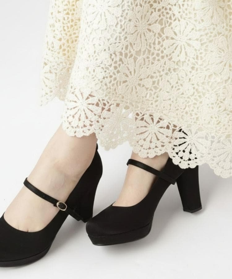 【エスペランサ/ESPERANZA】の3WAYチャンキーヒールパンプス インテリア・キッズ・メンズ・レディースファッション・服の通販 founy(ファニー) 　ファッション　Fashion　レディースファッション　Fashion for Women　コンビ　Combo, Combination Style　スマート　Smart, Elegant　定番　Standard, Basic Item　人気　Popular, Best Seller　ラップ　Wrap, Wrap Design　おすすめ　Recommended / Our Picks　結婚式　Wedding　ブラックサテン|ID: prp329100004809211 ipo3291000000034902572