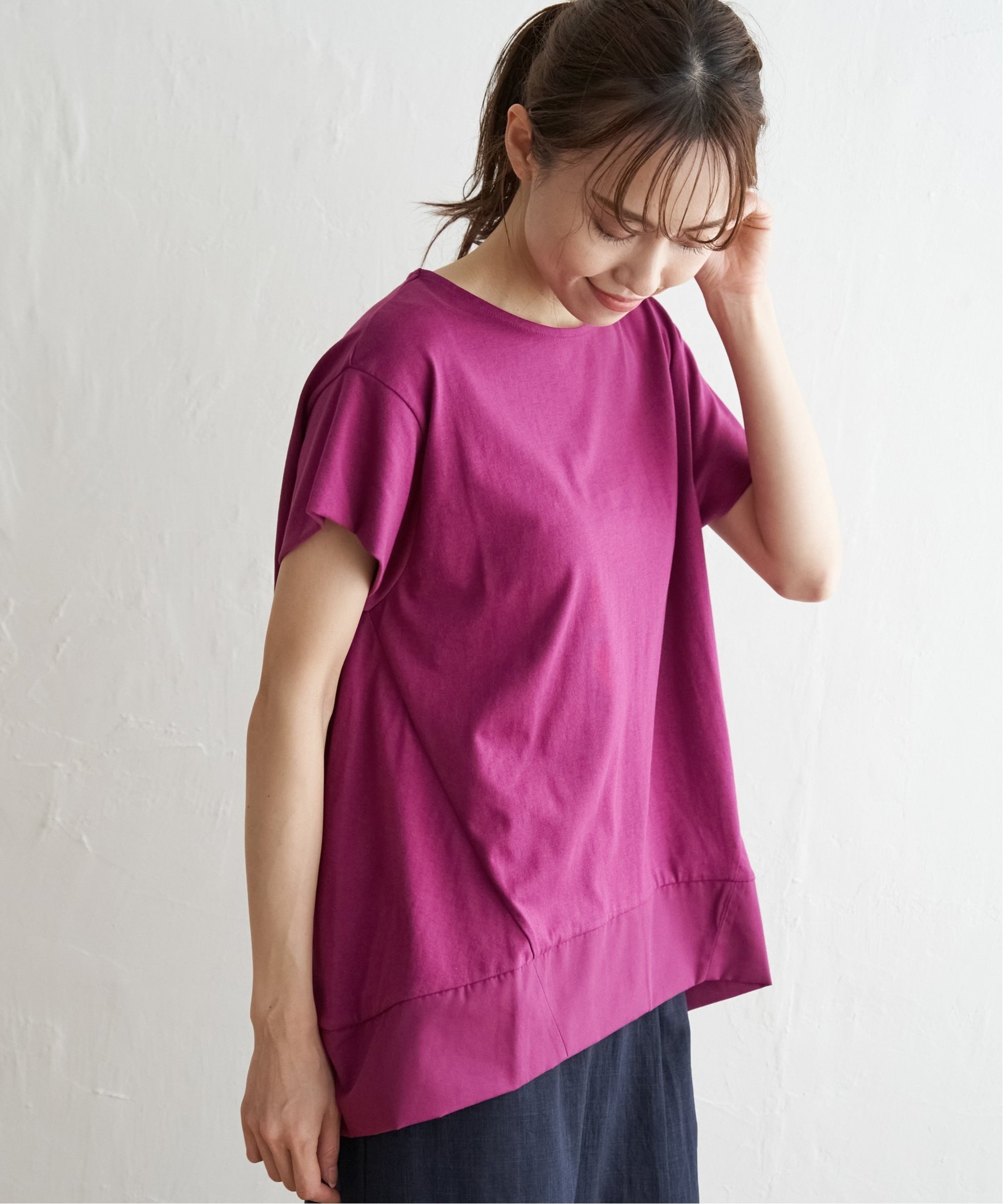 【イッカ/ikka】のAライン裾切り替えカットソー 人気、トレンドファッション・服の通販 founy(ファニー) ファッション Fashion レディースファッション Fashion for Women トップス・カットソー Cut & Sew Tops カットソー・ベーシックTシャツ Cut-and-Sewn Tops / Stretch Tees & Basics おすすめ Recommended / Our Picks カットソー Cut and Sewn Top バランス Balance, Style Balance other-1|ID: prp329100004809216 ipo3291000000034902614