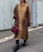 【チャオパニックティピー/CIAOPANIC TYPY】のetsintaファー切替ノーカラーキルティングコート 人気、トレンドファッション・服の通販 founy(ファニー) ファッション Fashion レディースファッション Fashion for Women アウター Coat / Outerwear Collection コート・ロングコート・ピーコート Long Coats, Peacoats & More アクセサリー Fashion Accessories インナー Innerwear キルティング Quilted, Quilting 切替 Switching, Contrast Panel シルバー Silver, Metallic Silver シンプル Simple, Minimal スニーカー Sneakers, Trainers スリーブ Sleeve, Long Sleeve / Short Sleeve タートルネック Turtleneck, High Neck デニム Denim, Jeans Material フロント Front, Front Design ポケット Pocket, Pocket Detail レオパード Leopard, Animal Print おすすめ Recommended / Our Picks エレガント 上品 Elegant thumbnail ブラウン|ID: prp329100004809246 ipo3291000000034902832
