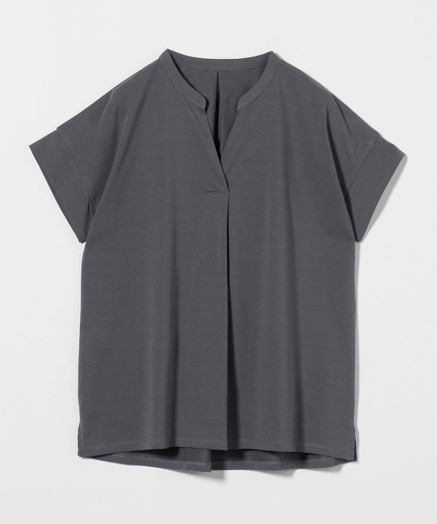 【ユナイテッドアローズ/UNITED ARROWS】のプレーティングテンジク スキッパー A DAY IN THE LIFE インテリア・キッズ・メンズ・レディースファッション・服の通販 founy(ファニー) 　ファッション　Fashion　レディースファッション　Fashion for Women　インナー　Innerwear　カットソー　Cut and Sewn Top　カフス　Cuff Design　カーディガン　Cardigan, Knitwear　シンプル　Simple, Minimal　ジャケット　Jacket, Outerwear　スキッパー　Skipper, Open Collar　ストライプ　Stripe, Striped Pattern　スリーブ　Sleeve, Long Sleeve / Short Sleeve　デコルテ　Décolleté, Neckline　半袖　Short Sleeve, Half Sleeve　アウトレット　Outlet / Clearance　おすすめ　Recommended / Our Picks　エレガント 上品　Elegant　ビジネス 仕事 通勤　Business / Work / Commuting　DK.GRAY|ID: prp329100004809263 ipo3291000000034903007