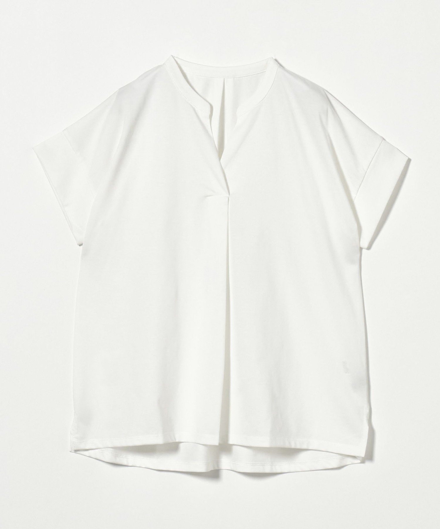 【ユナイテッドアローズ/UNITED ARROWS】のプレーティングテンジク スキッパー A DAY IN THE LIFE インテリア・キッズ・メンズ・レディースファッション・服の通販 founy(ファニー) 　ファッション　Fashion　レディースファッション　Fashion for Women　インナー　Innerwear　カットソー　Cut and Sewn Top　カフス　Cuff Design　カーディガン　Cardigan, Knitwear　シンプル　Simple, Minimal　ジャケット　Jacket, Outerwear　スキッパー　Skipper, Open Collar　ストライプ　Stripe, Striped Pattern　スリーブ　Sleeve, Long Sleeve / Short Sleeve　デコルテ　Décolleté, Neckline　半袖　Short Sleeve, Half Sleeve　アウトレット　Outlet / Clearance　おすすめ　Recommended / Our Picks　エレガント 上品　Elegant　ビジネス 仕事 通勤　Business / Work / Commuting　OFF WHITE|ID: prp329100004809263 ipo3291000000034903010