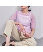 【ユナイテッドアローズ/UNITED ARROWS】のシアー Tシャツ 人気、トレンドファッション・服の通販 founy(ファニー) ファッション Fashion レディースファッション Fashion for Women トップス・カットソー Cut & Sew Tops シャツ・ブラウス・オフィスカジュアル Elegant Blouses & Button-Ups ロングTシャツ・Tシャツ Longline T-Shirts & Tees オーガンジー Organza Fabric カットソー Cut and Sewn Top キャミソール Camisole, Spaghetti Strap Top シアー Sheer, See-Through シンプル Simple, Minimal ボトム Bottoms, Lower Wear thumbnail LT.PINK|ID: prp329100004809264 ipo3291000000034903016