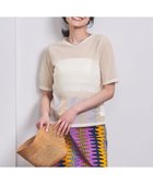 【ユナイテッドアローズ/UNITED ARROWS】のシアー Tシャツ 人気、トレンドファッション・服の通販 founy(ファニー) ファッション Fashion レディースファッション Fashion for Women トップス・カットソー Cut & Sew Tops シャツ・ブラウス・オフィスカジュアル Elegant Blouses & Button-Ups ロングTシャツ・Tシャツ Longline T-Shirts & Tees オーガンジー Organza Fabric カットソー Cut and Sewn Top キャミソール Camisole, Spaghetti Strap Top シアー Sheer, See-Through シンプル Simple, Minimal ボトム Bottoms, Lower Wear thumbnail OFF WHITE|ID: prp329100004809264 ipo3291000000034903018