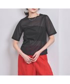 【ユナイテッドアローズ/UNITED ARROWS】のシアー Tシャツ 人気、トレンドファッション・服の通販 founy(ファニー) ファッション Fashion レディースファッション Fashion for Women トップス・カットソー Cut & Sew Tops シャツ・ブラウス・オフィスカジュアル Elegant Blouses & Button-Ups ロングTシャツ・Tシャツ Longline T-Shirts & Tees オーガンジー Organza Fabric カットソー Cut and Sewn Top キャミソール Camisole, Spaghetti Strap Top シアー Sheer, See-Through シンプル Simple, Minimal ボトム Bottoms, Lower Wear thumbnail BLACK|ID: prp329100004809264 ipo3291000000034903020