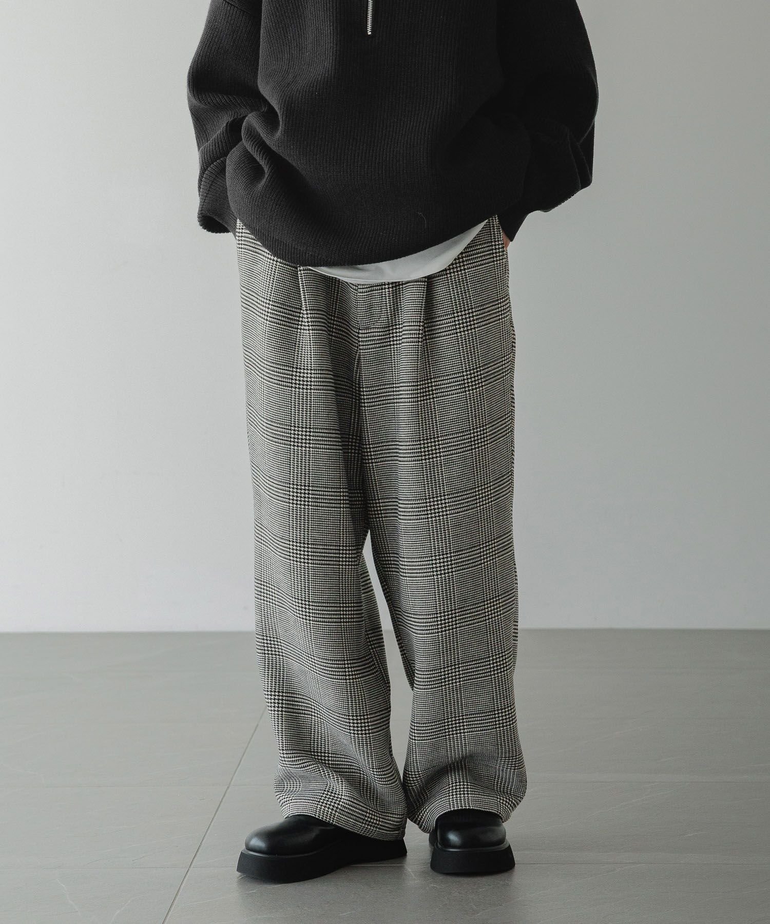 【ローリーズファーム/LOWRYS FARM】のウールライクワイドスラックスパンツ インテリア・キッズ・メンズ・レディースファッション・服の通販 founy(ファニー) ファッション Fashion レディースファッション Fashion for Women パンツ Pants & Trousers テーパード Tapered, Tapered Pants チェック10|ID: prp329100004809281 ipo3291000000034903162