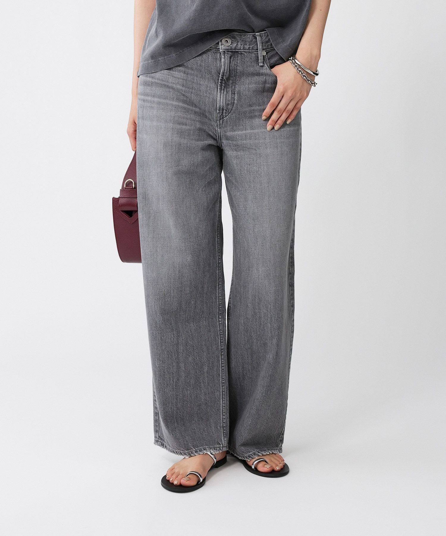 【バビロン/BABYLONE / KIDS】の【upper hights】MID-RISE インテリア・キッズ・メンズ・レディースファッション・服の通販 founy(ファニー) ファッション Fashion キッズファッション Fashion for Kids ヴィンテージ Vintage Style シンプル Simple, Minimal スタイリッシュ Stylish, Fashionable デニム Denim, Jeans Material トレンド Trend, Trending Now 人気 Popular, Best Seller ワイド Wide, Wide Fit 再入荷 Restock / Back in Stock グレー15|ID: prp329100004809303 ipo3291000000034903427