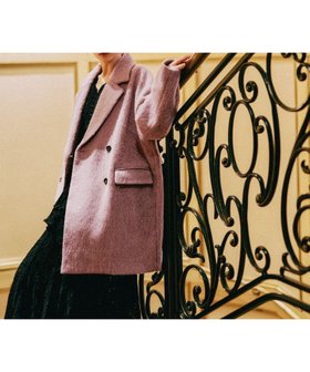 【ミスティ ウーマン/mysty woman】のアルパカ混シャギーコート 人気、トレンドファッション・服の通販 founy(ファニー) ファッション Fashion レディースファッション Fashion for Women アウター Coat / Outerwear Collection コート・ロングコート・ピーコート Long Coats, Peacoats & More おすすめ Recommended / Our Picks コクーン Cocoon, Cocoon Silhouette パープル Purple, Violet フォルム Silhouette, Form ベーシック Basic, Essential ミドル Middle Length, Mid Height エレガント 上品 Elegant |ID:prp329100004809310