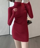【ミニミニストア/miniministore】のニットワンピース ミニ タイトワンピース ワインレッド|ID: prp329100004809315 ipo3291000000034903583