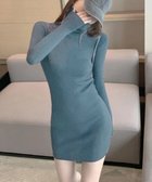 【ミニミニストア/miniministore】のニットワンピース ミニ タイトワンピース くすみブルー|ID: prp329100004809315 ipo3291000000035189268