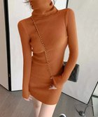 【ミニミニストア/miniministore】のニットワンピース ミニ タイトワンピース テラコッタオレンジ|ID: prp329100004809315 ipo3291000000035189270