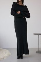 【アズール バイ マウジー/AZUL by moussy】のオフショルロングニットワンピース 人気、トレンドファッション・服の通販 founy(ファニー) ファッション Fashion レディースファッション Fashion for Women ワンピース Dresses ニットワンピース Knit Dresses おすすめ Recommended / Our Picks アクセサリー Fashion Accessories エレガント 上品 Elegant ショート Short, Short Length シンプル Simple, Minimal ストレッチ Stretch, Stretchy Fabric フレア Flare, Flared thumbnail BLK|ID: prp329100004809325 ipo3291000000034903676