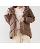 【メルローズ クレール/MELROSE claire】の【フードスタンドミドルピュアダウン】 人気、トレンドファッション・服の通販 founy(ファニー) ファッション Fashion レディースファッション Fashion for Women ジャケット Jacket, Outerwear タフタ Taffeta, Structured Fabric ダウン Down, Puffer メタル Metal, Metal Parts thumbnail ブラウン|ID: prp329100004809335 ipo3291000000034903782