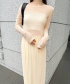 【セレクトモカ/SELECT MOCA】のシアーストレッチロングワンピース 人気、トレンドファッション・服の通販 founy(ファニー) ファッション Fashion レディースファッション Fashion for Women ワンピース Dresses おすすめ Recommended / Our Picks キャミワンピース Cami Dress, Slip Dress シンプル Simple, Minimal thumbnail アイボリー-120|ID: prp329100004809341 ipo3291000000034903824