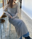 【セレクトモカ/SELECT MOCA】のシアーストレッチロングワンピース 人気、トレンドファッション・服の通販 founy(ファニー) ファッション Fashion レディースファッション Fashion for Women ワンピース Dresses おすすめ Recommended / Our Picks キャミワンピース Cami Dress, Slip Dress シンプル Simple, Minimal thumbnail グレー-900|ID: prp329100004809341 ipo3291000000034903826