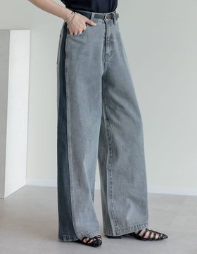 【リエディ/Re:EDIT】のコットンデニムパネルワイドパンツ 人気、トレンドファッション・服の通販 founy(ファニー) ファッション Fashion レディースファッション Fashion for Women パンツ Pants & Trousers コンパクト Compact, Small Size 今季 This Season, Current Season シンプル Simple, Minimal デニム Denim, Jeans Material バランス Balance, Style Balance フェミニン Feminine, Girly フリル Frill, Ruffle ワイド Wide, Wide Fit おすすめ Recommended / Our Picks |ID:prp329100004809353