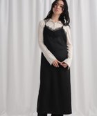 【ミスティ ウーマン/mysty woman】のレースサテンキャミワンピース 人気、トレンドファッション・服の通販 founy(ファニー) ファッション Fashion レディースファッション Fashion for Women ワンピース Dresses キャミソールワンピース Camisole Dresses おすすめ Recommended / Our Picks インナー Innerwear サテン Satin, Glossy Fabric スリット Slit, Slit Detail タートルネック Turtleneck, High Neck レース Lace, Lace Fabric thumbnail ブラック|ID: prp329100004809364 ipo3291000000034904032