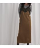 【ミスティ ウーマン/mysty woman】のレースサテンキャミワンピース 人気、トレンドファッション・服の通販 founy(ファニー) ファッション Fashion レディースファッション Fashion for Women ワンピース Dresses キャミソールワンピース Camisole Dresses おすすめ Recommended / Our Picks インナー Innerwear サテン Satin, Glossy Fabric スリット Slit, Slit Detail タートルネック Turtleneck, High Neck レース Lace, Lace Fabric thumbnail ブラウン|ID: prp329100004809364 ipo3291000000034904035