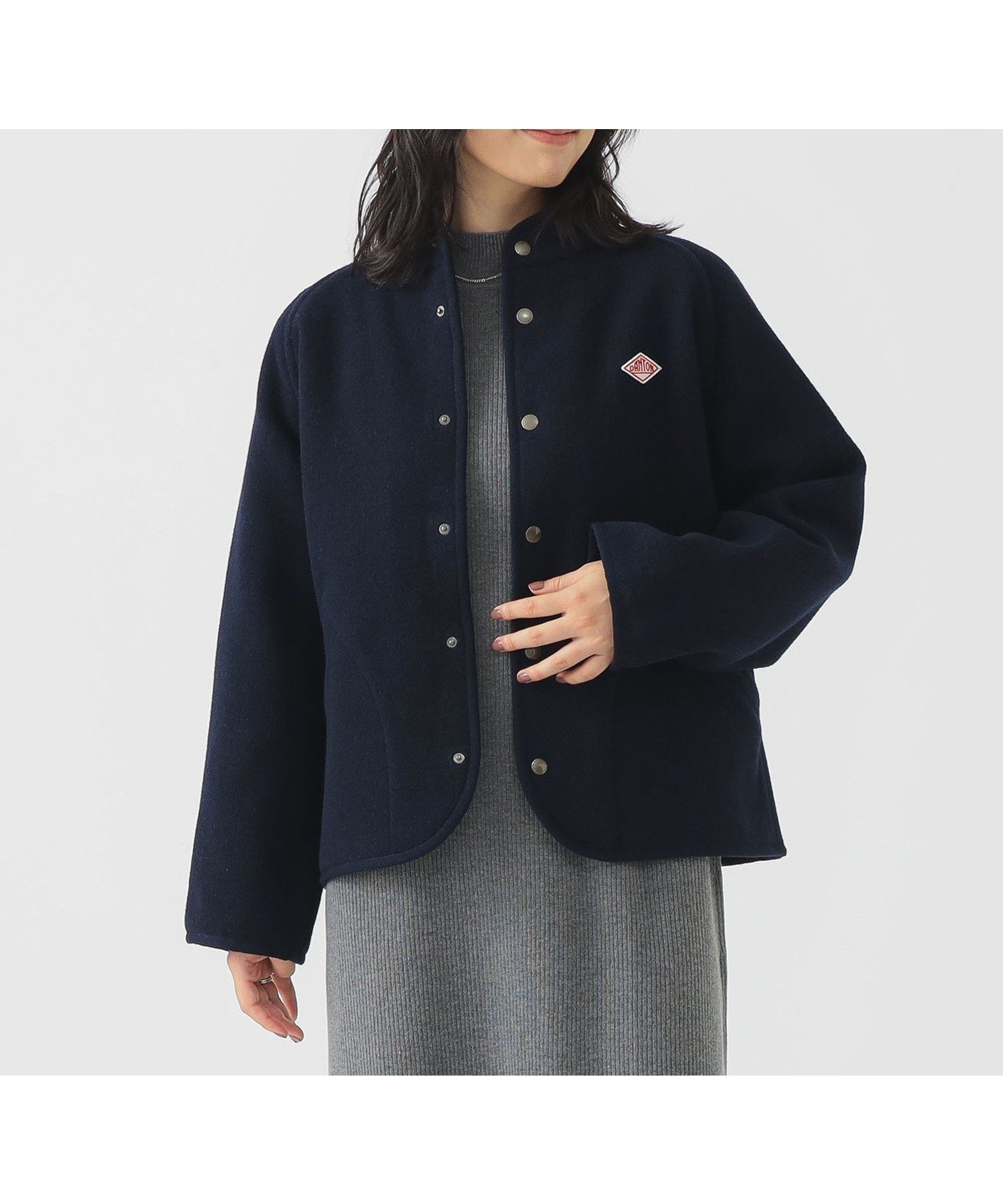 【ビーミングライフストアバイビームス/B:MING LIFE STORE by BEAMS】のDANTON / WOOL LIGHT PILE STANDCOLLAR JACKET 25AW ダントン ライトアウター インテリア・キッズ・メンズ・レディースファッション・服の通販 founy(ファニー) 　ファッション　Fashion　レディースファッション　Fashion for Women　アウター　Coat / Outerwear Collection　レディースジャケット・軽アウター　Jackets　インナー　Innerwear　軽量　Lightweight, Ultra Light　シンプル　Simple, Minimal　ジャケット　Jacket, Outerwear　スタンド　Stand Collar, Upright Stand　フェミニン　Feminine, Girly　フランス　France, French　ポケット　Pocket, Pocket Detail　ラウンド　Round, Round Neck　ワーク　Workwear, Utility Style　A/W・秋冬　Autumn/Winter　再入荷　Restock / Back in Stock　おすすめ　Recommended / Our Picks　2025年　2025　2025-2026秋冬・A/W　Autumn/Winter 2025–26 AW25–26　NAVY|ID: prp329100004809367 ipo3291000000034904046