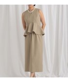 【ミスティ ウーマン/mysty woman】のペプラム切り替えノースリワンピ 人気、トレンドファッション・服の通販 founy(ファニー) ファッション Fashion レディースファッション Fashion for Women ワンピース Dresses おすすめ Recommended / Our Picks インナー Innerwear カーディガン Cardigan, Knitwear ジャケット Jacket, Outerwear スリット Slit, Slit Detail セットアップ Set-Up, Coordinated Outfit セレモニー Ceremony ダウン Down, Puffer ペプラム Peplum, Flared Hem thumbnail ベージュ|ID: prp329100004809368 ipo3291000000034904048