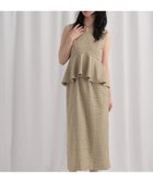 【ミスティ ウーマン/mysty woman】のペプラム切り替えノースリワンピ 人気、トレンドファッション・服の通販 founy(ファニー) ファッション Fashion レディースファッション Fashion for Women ワンピース Dresses おすすめ Recommended / Our Picks インナー Innerwear カーディガン Cardigan, Knitwear ジャケット Jacket, Outerwear スリット Slit, Slit Detail セットアップ Set-Up, Coordinated Outfit セレモニー Ceremony ダウン Down, Puffer ペプラム Peplum, Flared Hem thumbnail ベージュチェック|ID: prp329100004809368 ipo3291000000034904049