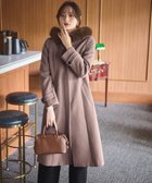 【プロポーション ボディドレッシング/PROPORTION BODY DRESSING】のフードフェイクファーコート 24AW 人気、トレンドファッション・服の通販 founy(ファニー) ファッション Fashion レディースファッション Fashion for Women アウター Coat / Outerwear Collection コート・ロングコート・ピーコート Long Coats, Peacoats & More 2024年 2024 2024-2025秋冬・A/W Autumn/Winter 2024–25 AW24–25 おすすめ Recommended / Our Picks エレガント 上品 Elegant シンプル Simple, Minimal バランス Balance, Style Balance フェイクファー Faux Fur, Imitation Fur フェルト Felt, Felt Fabric フロント Front, Front Design thumbnail ブラウン|ID: prp329100004809393 ipo3291000000034904257