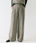 【アンタイトル/UNTITLED】の【セットアップ可】梳毛調合繊2タックワイドパンツ ライトベージュ|ID: prp329100004809401 ipo3291000000034904309