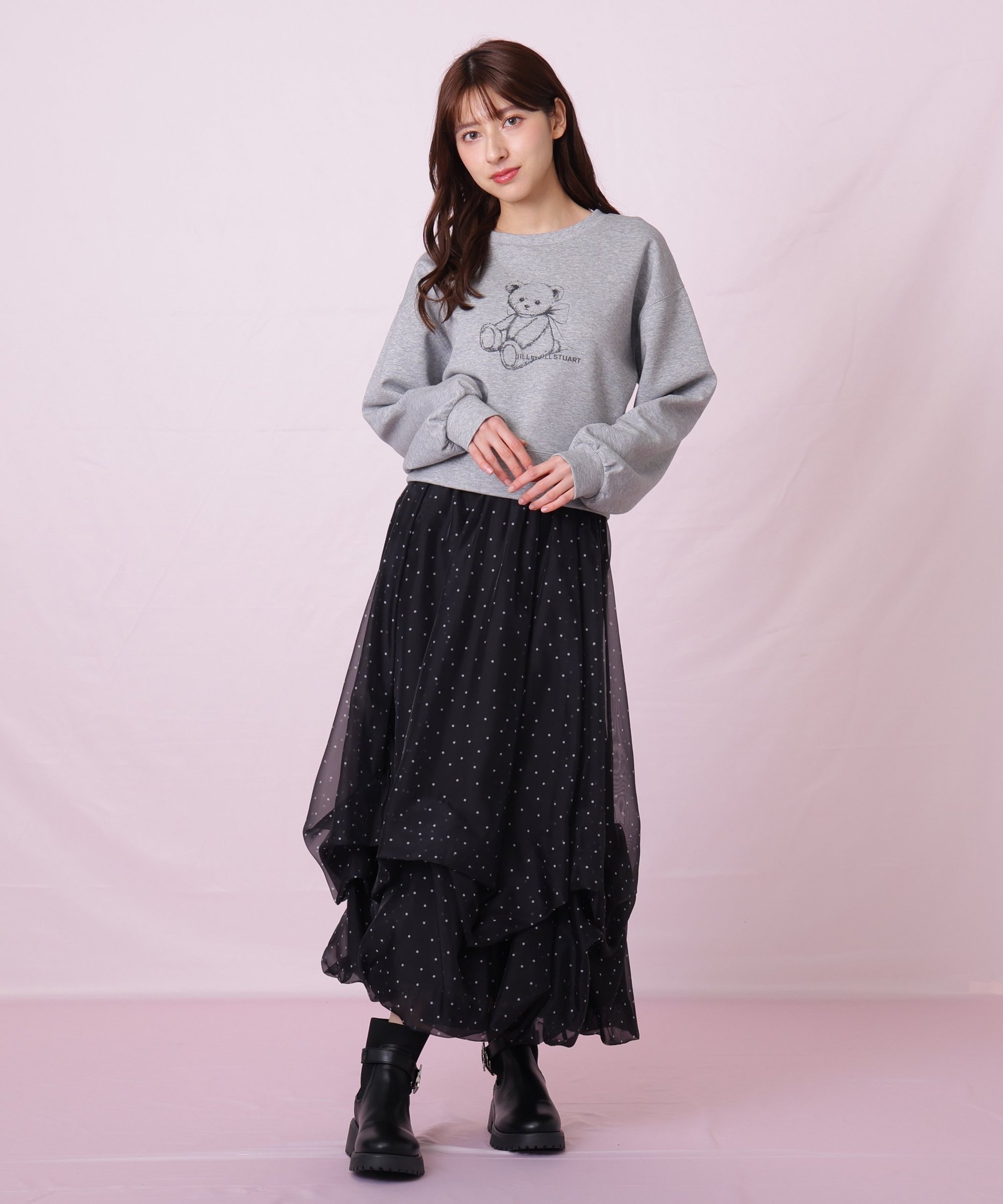 【ジルバイジルスチュアート/JILL by JILLSTUART】のシアータックバルーンスカート インテリア・キッズ・メンズ・レディースファッション・服の通販 founy(ファニー) 　ファッション　Fashion　レディースファッション　Fashion for Women　スカート　Skirts　おすすめ　Recommended / Our Picks　カットソー　Cut and Sewn Top　シアー　Sheer, See-Through　スマート　Smart, Elegant　トレンド　Trend, Trending Now　ドット　Polka Dot, Dot Pattern　バルーン　Balloon, Balloon Silhouette　春　Spring　ドット1|ID: prp329100004809407 ipo3291000000034904358