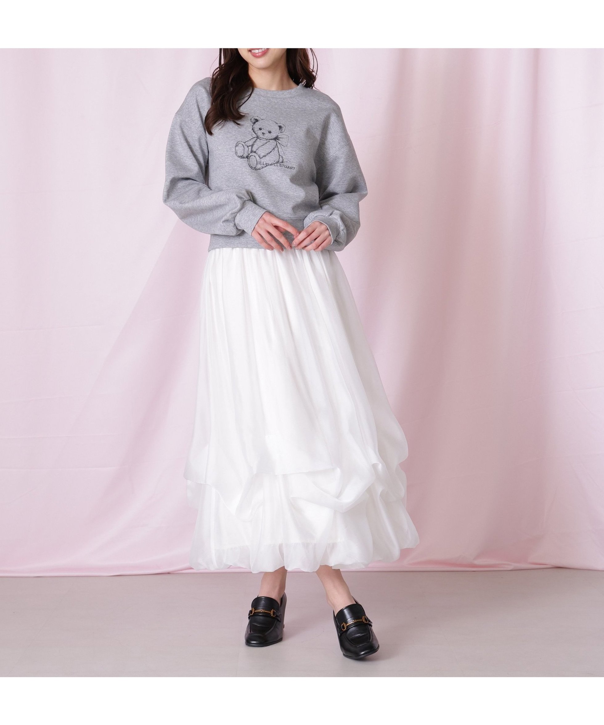 【ジルバイジルスチュアート/JILL by JILLSTUART】のシアータックバルーンスカート インテリア・キッズ・メンズ・レディースファッション・服の通販 founy(ファニー) 　ファッション　Fashion　レディースファッション　Fashion for Women　スカート　Skirts　おすすめ　Recommended / Our Picks　カットソー　Cut and Sewn Top　シアー　Sheer, See-Through　スマート　Smart, Elegant　トレンド　Trend, Trending Now　ドット　Polka Dot, Dot Pattern　バルーン　Balloon, Balloon Silhouette　春　Spring　ホワイト|ID: prp329100004809407 ipo3291000000034904359