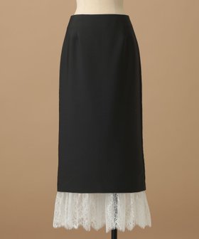 【アパートバイローリーズ/apart by lowrys】の【セレモニー】C*レースレイヤードタイトスカート 人気、トレンドファッション・服の通販 founy(ファニー) ファッション Fashion レディースファッション Fashion for Women スカート Skirts 洗える Machine Washable シルク Silk, 100% Silk シンプル Simple, Minimal セットアップ Set-Up, Coordinated Outfit レース Lace, Lace Fabric おすすめ Recommended / Our Picks エレガント 上品 Elegant セレモニー Ceremony 入学式 Entrance Ceremony |ID:prp329100004809412