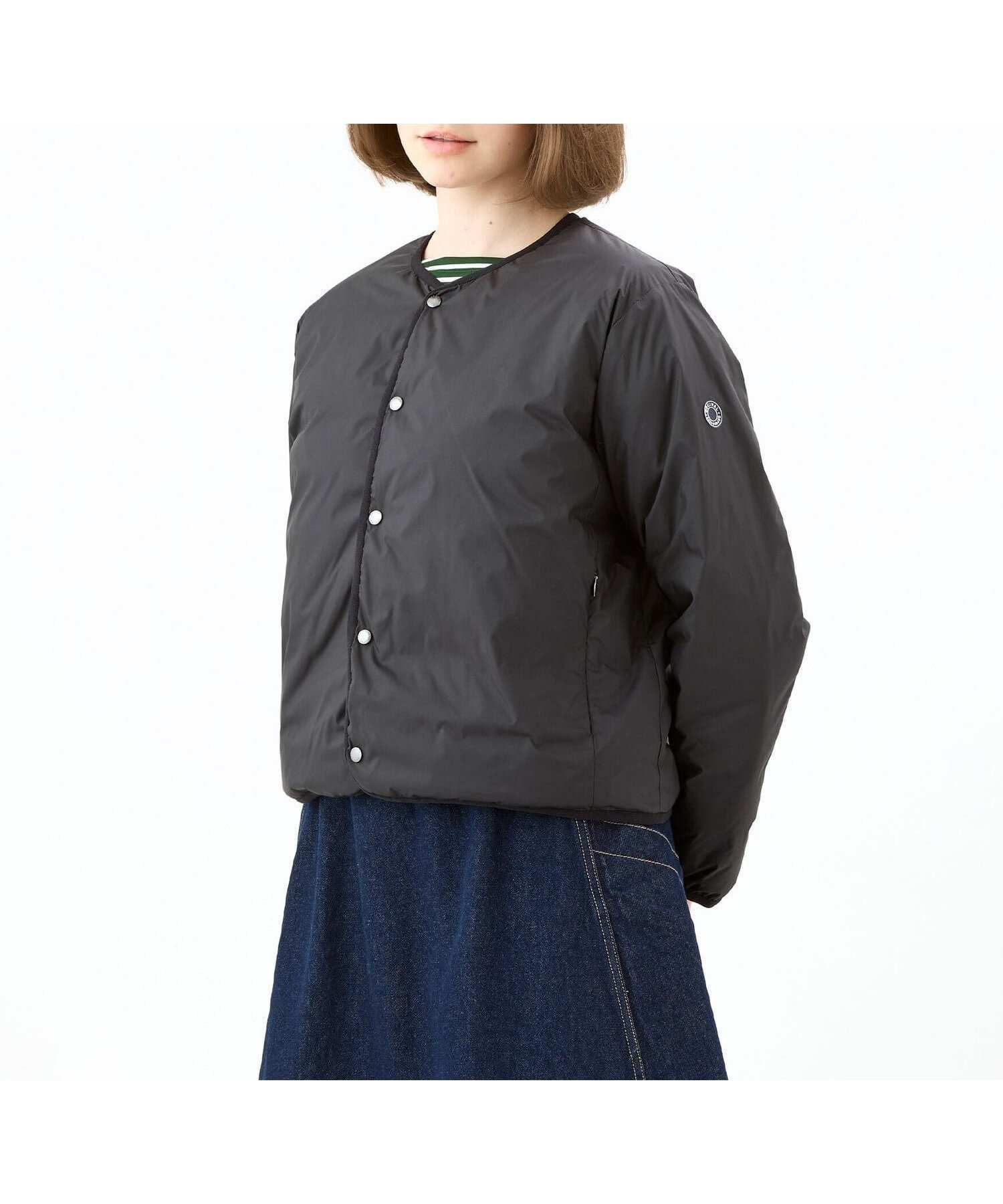 【ビショップ/Bshop】のポリエステルタフタ インナーダウン ブルゾン WOMEN インテリア・キッズ・メンズ・レディースファッション・服の通販 founy(ファニー) 　ファッション　Fashion　レディースファッション　Fashion for Women　アウター　Coat / Outerwear Collection　ブルゾンジャケット・スポーティアウター　Blouson Jackets　インナー　Innerwear　タフタ　Taffeta, Structured Fabric　ダウン　Down, Puffer　ブルゾン　Blouson, Bomber Jacket　ラウンド　Round, Round Neck　ラグジュアリー　Luxury, Elegant　軽量　Lightweight, Ultra Light　BLACK|ID: prp329100004809415 ipo3291000000034904442