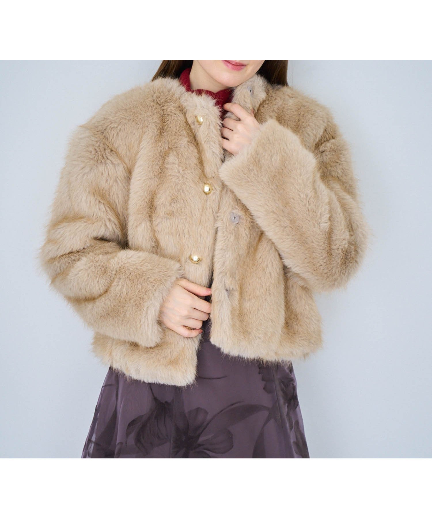 【ノエラ/Noela】のゴールドボタンファージャケット インテリア・キッズ・メンズ・レディースファッション・服の通販 founy(ファニー) 　ファッション　Fashion　レディースファッション　Fashion for Women　アウター　Coat / Outerwear Collection　レディースジャケット・軽アウター　Jackets　おすすめ　Recommended / Our Picks　なめらか　Smooth, Silky Texture　フロント　Front, Front Design　ブルゾン　Blouson, Bomber Jacket　ポケット　Pocket, Pocket Detail　エレガント 上品　Elegant　A/W・秋冬　Autumn/Winter　ベージュ|ID: prp329100004809419 ipo3291000000034904478