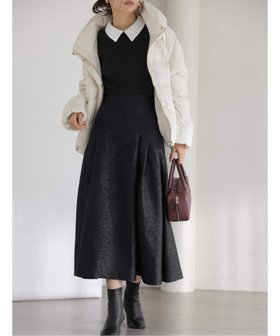 【ラ トータリテ/La TOTALITE】のタックフレアスカート 人気、トレンドファッション・服の通販 founy(ファニー) ファッション Fashion レディースファッション Fashion for Women スカート Skirts Aライン・フレアスカート A-Line & Flared Skirts 2025年 2025 2025-2026秋冬・A/W Autumn/Winter 2025–26 AW25–26 スマート Smart, Elegant フィット Fit, Slim Fit エレガント 上品 Elegant 無地 Plain, Solid Color |ID:prp329100004809422