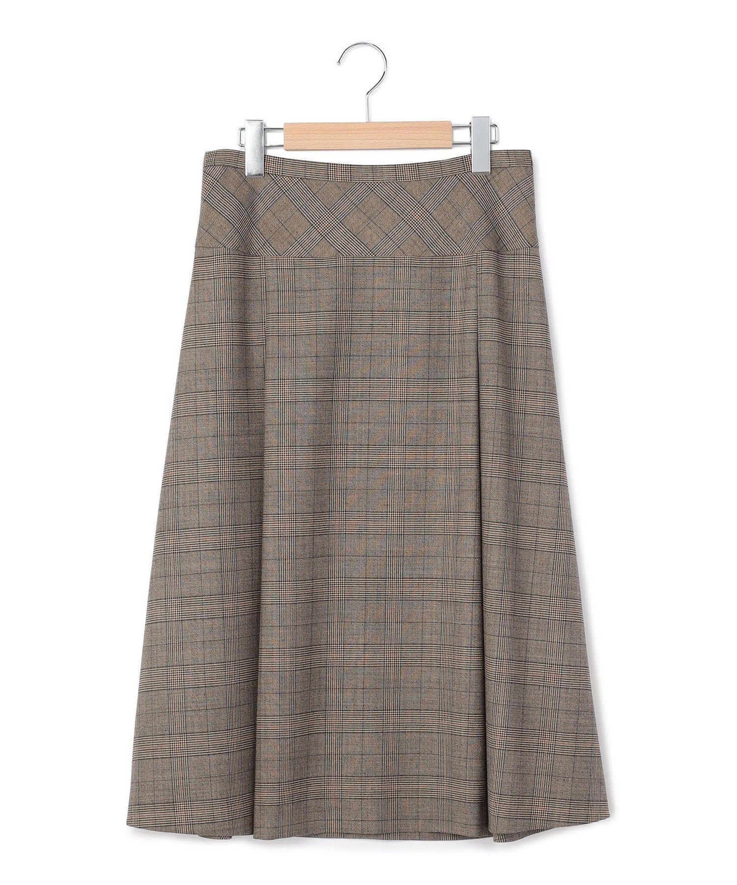 【キース/KEITH】のグレナカートチェックスカート インテリア・キッズ・メンズ・レディースファッション・服の通販 founy(ファニー) 　ファッション　Fashion　レディースファッション　Fashion for Women　スカート　Skirts　スマート　Smart, Elegant　チェック　Check, Plaid, Tartan　フレア　Flare, Flared　A/W・秋冬　Autumn/Winter　ブラウン|ID: prp329100004809430 ipo3291000000034904578