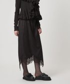 【ユナイテッドアローズ/UNITED ARROWS】のASTRAET サテン スソレース スカート 人気、トレンドファッション・服の通販 founy(ファニー) ファッション Fashion レディースファッション Fashion for Women スカート Skirts おすすめ Recommended / Our Picks イレギュラーヘム Irregular Hem カットソー Cut and Sewn Top コンビ Combo, Combination Style サテン Satin, Glossy Fabric ストリング String, Drawstring レース Lace, Lace Fabric エレガント 上品 Elegant thumbnail BLACK|ID: prp329100004809433 ipo3291000000034904595