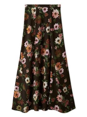 【ミラオーウェン/Mila Owen】 フラワープリントエスカルゴナロースカート人気、トレンドファッション・服の通販 founy(ファニー) ファッション Fashion レディースファッション Fashion for Women スカート Skirts 秋 Autumn カッティング Cutting Detail カットソー Cut and Sewn Top シンプル Simple, Minimal ジョーゼット Georgette, Semi-Sheer Fabric ストレッチ Stretch, Stretchy Fabric スマート Smart, Elegant バイアス Bias, Diagonal Cut フレア Flare, Flared プリント Print, Printed Pattern ボタニカル Botanical, Floral Pattern |ID:prp329100004809446