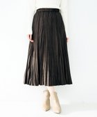 【アンタイトル/UNTITLED】のスエードプリーツスカート ブラウン|ID: prp329100004809448 ipo3291000000035087875