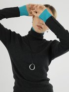 【ラシュッド/LASUD】のレイヤード配色リブニット 人気、トレンドファッション・服の通販 founy(ファニー) ファッション Fashion レディースファッション Fashion for Women トップス・カットソー Cut & Sew Tops ニット Knit Tops & Sweaters インナー Innerwear トレンド Trend, Trending Now ハイネック High Neck, Mock Neck リブニット Rib Knit, Ribbed Knit エレガント 上品 Elegant thumbnail ダークグレー|ID: prp329100004809465 ipo3291000000034904840