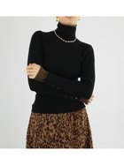 【ラシュッド/LASUD】のレイヤード配色リブニット 人気、トレンドファッション・服の通販 founy(ファニー) ファッション Fashion レディースファッション Fashion for Women トップス・カットソー Cut & Sew Tops ニット Knit Tops & Sweaters インナー Innerwear トレンド Trend, Trending Now ハイネック High Neck, Mock Neck リブニット Rib Knit, Ribbed Knit エレガント 上品 Elegant thumbnail ブラック|ID: prp329100004809465 ipo3291000000034904841