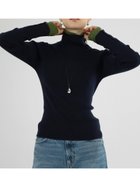 【ラシュッド/LASUD】のレイヤード配色リブニット 人気、トレンドファッション・服の通販 founy(ファニー) ファッション Fashion レディースファッション Fashion for Women トップス・カットソー Cut & Sew Tops ニット Knit Tops & Sweaters インナー Innerwear トレンド Trend, Trending Now ハイネック High Neck, Mock Neck リブニット Rib Knit, Ribbed Knit エレガント 上品 Elegant thumbnail ネイビー|ID: prp329100004809465 ipo3291000000034904842