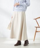 【アー ヴェー ヴェー/a.v.v】の【洗える】ウール調フレアスカート グレージュ|ID: prp329100004809466 ipo3291000000034904851