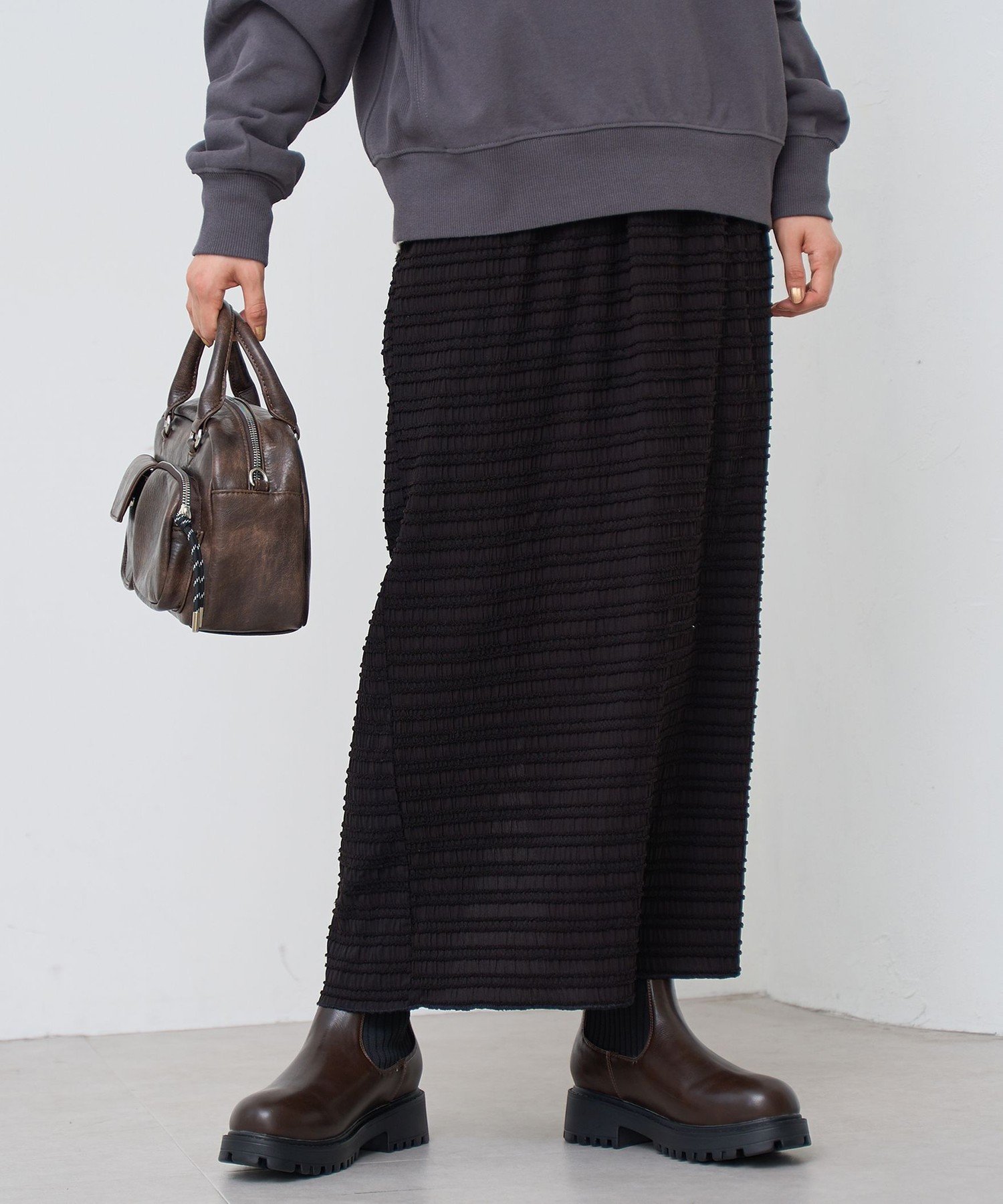 【コーエン/COEN】のシマシマジャガードナロースカート インテリア・キッズ・メンズ・レディースファッション・服の通販 founy(ファニー) 　ファッション　Fashion　レディースファッション　Fashion for Women　スカート　Skirts　シャーリング　Shirring, Ruched　シンプル　Simple, Minimal　ベーシック　Basic, Essential　ポケット　Pocket, Pocket Detail　BLACK|ID: prp329100004809469 ipo3291000000034904918