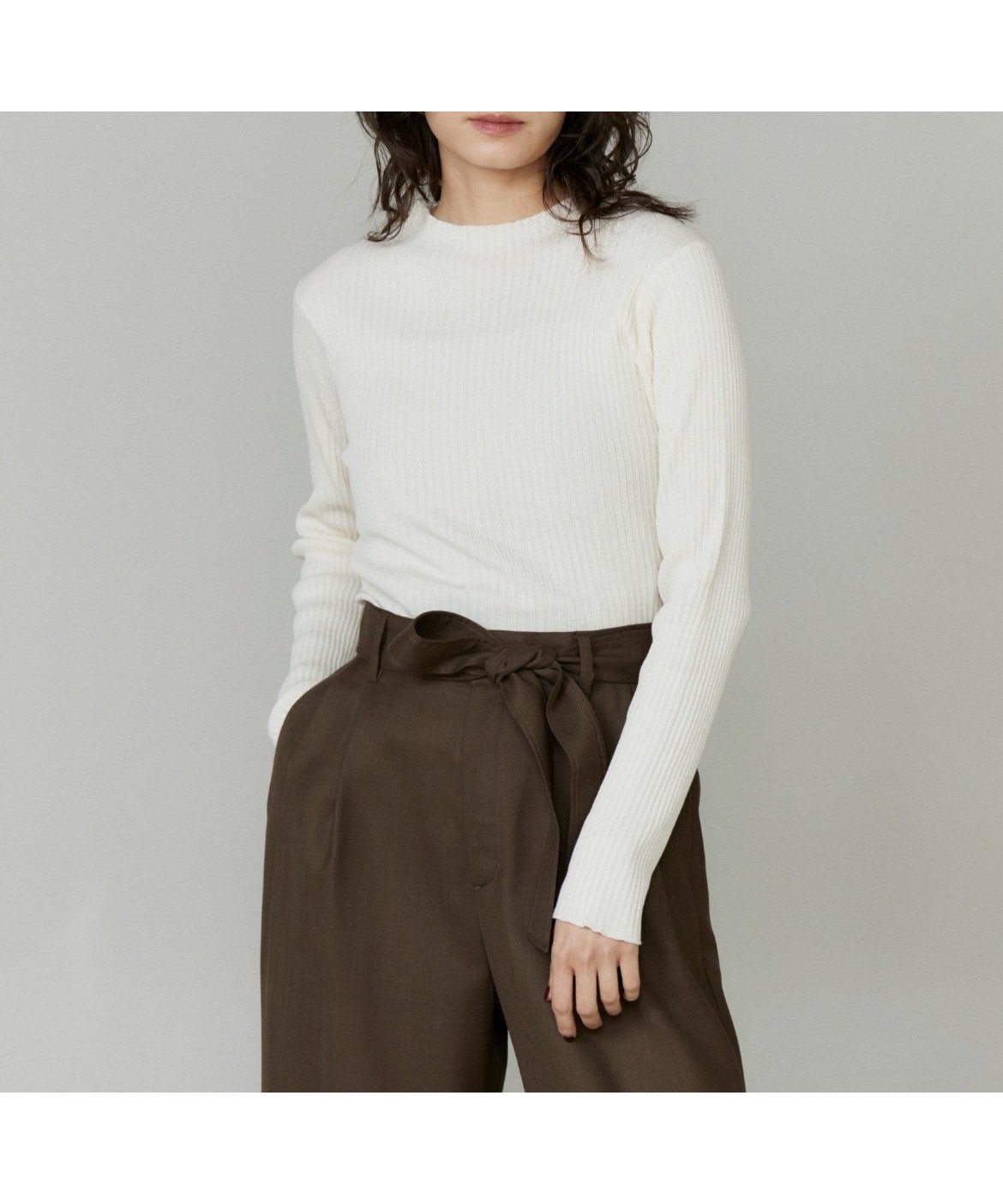 【イネド/INED】のシアーハイネックプルオーバー《YVON》 インテリア・キッズ・メンズ・レディースファッション・服の通販 founy(ファニー) 　ファッション　Fashion　レディースファッション　Fashion for Women　トップス・カットソー　Cut & Sew Tops　カジュアルプルオーバー・ニットトップス　Pullovers & Knit Tops / Casual Pullovers　シンプル　Simple, Minimal　スマート　Smart, Elegant　ハイネック　High Neck, Mock Neck　ボトム　Bottoms, Lower Wear　アイボリー|ID: prp329100004809473 ipo3291000000034904945