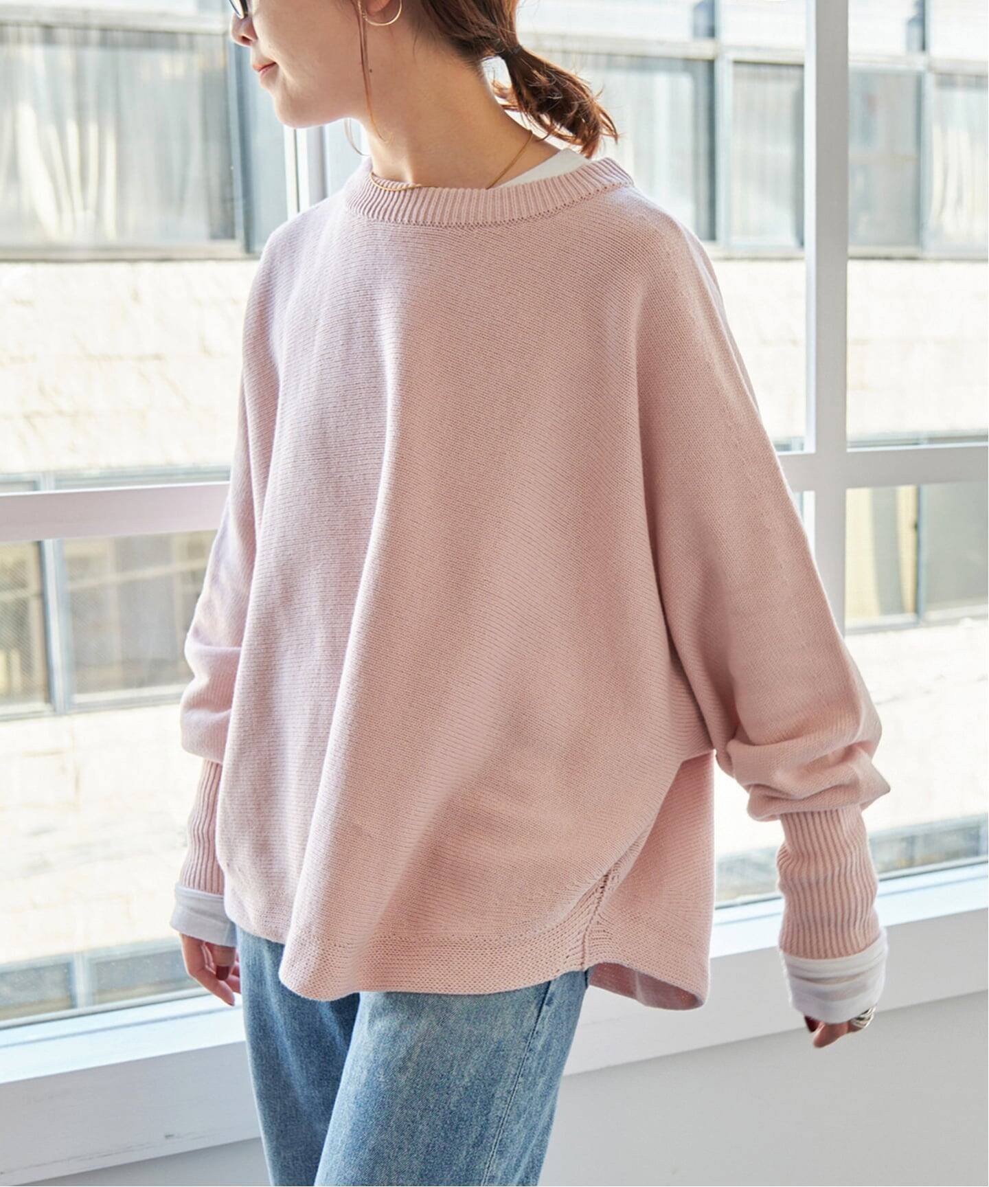 【スピック&スパン/Spick & Span】の《WEB限定 / 追加2 》バルキーヤーンドルマンロングリブニット 人気、トレンドファッション・服の通販 founy(ファニー) 　ファッション　Fashion　レディースファッション　Fashion for Women　トップス・カットソー　Cut & Sew Tops　ニット　Knit Tops & Sweaters　 other-1|ID: prp329100004809483 ipo3291000000034905029