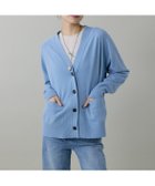 【イネド/INED】のVネックカーディガン 人気、トレンドファッション・服の通販 founy(ファニー) ファッション Fashion レディースファッション Fashion for Women トップス・カットソー Cut & Sew Tops カーディガン・羽織り Layered Style Cardigans Vネックトップス V-Neck Tops / V-Cut Neckline Shirts カーディガン Cardigan, Knitwear スマート Smart, Elegant スリーブ Sleeve, Long Sleeve / Short Sleeve なめらか Smooth, Silky Texture プレーン Plain, Simple ポケット Pocket, Pocket Detail thumbnail サックス|ID: prp329100004809507 ipo3291000000034905239