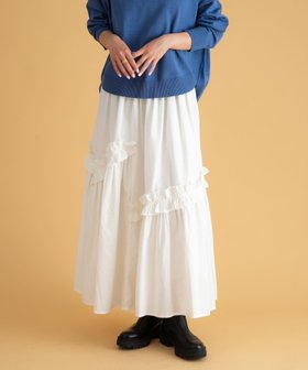 【サニーレーベル/Sonny Label / URBAN RESEARCH】のフリルディテールコットンスカート 人気、トレンドファッション・服の通販 founy(ファニー) ファッション Fashion レディースファッション Fashion for Women スカート Skirts 2025年 2025 2025-2026秋冬・A/W Autumn/Winter 2025–26 AW25–26 冬 Winter / This Winter おすすめ Recommended / Our Picks インド Indian Textile カットソー Cut and Sewn Top シンプル Simple, Minimal ダウン Down, Puffer トレンド Trend, Trending Now フリル Frill, Ruffle フレア Flare, Flared A/W・秋冬 Autumn/Winter |ID:prp329100004809510