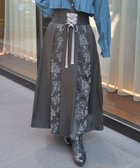 【アクシーズファム/axes femme】の編上フロッキー切替SK 人気、トレンドファッション・服の通販 founy(ファニー) ファッション Fashion レディースファッション Fashion for Women スカート Skirts クラシカル Classical, Vintage-Inspired ジャケット Jacket, Outerwear フロント Front, Front Design ロング Long, Long-Length ローズ Rose, Rose Motif エレガント 上品 Elegant 切替 Switching, Contrast Panel thumbnail 黒|ID: prp329100004809526 ipo3291000000034905390