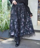 【アクシーズファム/axes femme】のスノー・ローズ柄スカート 人気、トレンドファッション・服の通販 founy(ファニー) ファッション Fashion レディースファッション Fashion for Women スカート Skirts thumbnail 黒|ID: prp329100004809530 ipo3291000000034905414